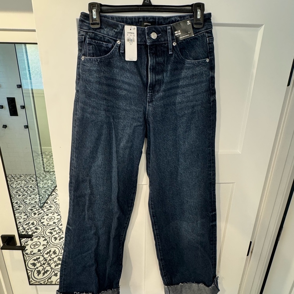 Dark Indigo Straight Leg Women’s Jeans — High-Rise Casual Fit